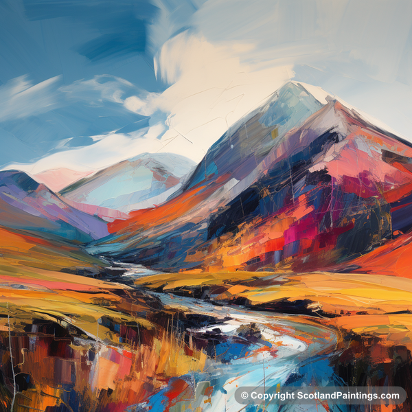 Painting - Meall nan Tarmachan - Scottish Munros