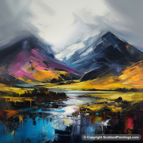 Painting - Meall nan Tarmachan - Scottish Munros