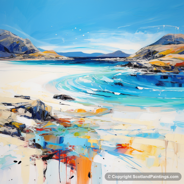 Painting - Seilebost Beach - Scottish Beaches