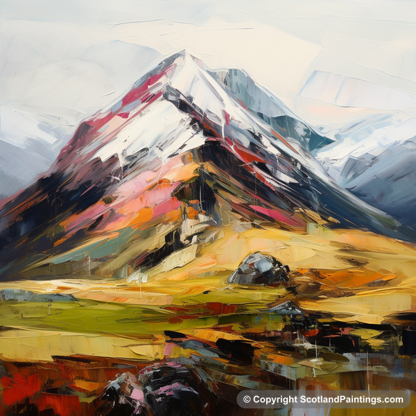 Painting - Meall Garbh - Scottish Munros