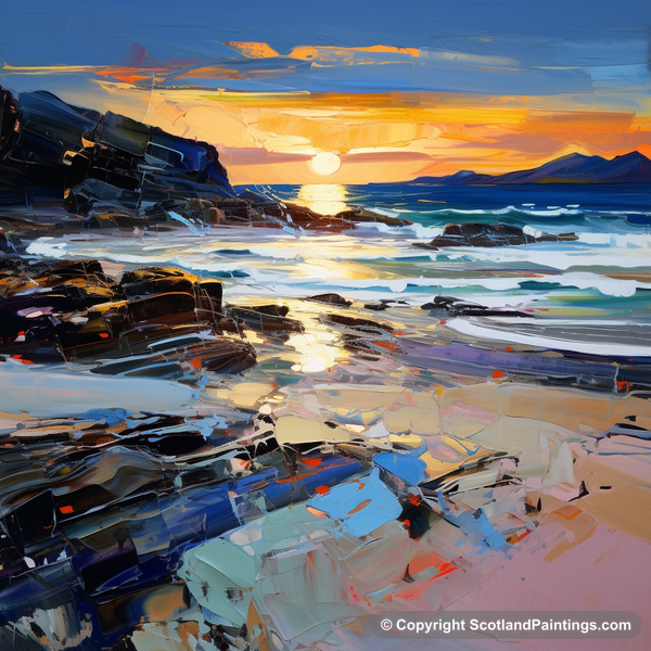 Painting - Seilebost Beach - Scottish Beaches