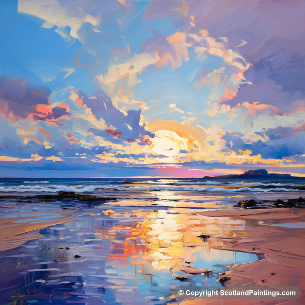 Painting - Longniddry Beach - Scottish Beaches