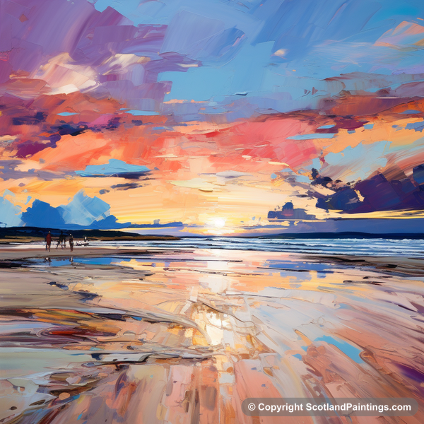 Painting - Longniddry Beach - Scottish Beaches