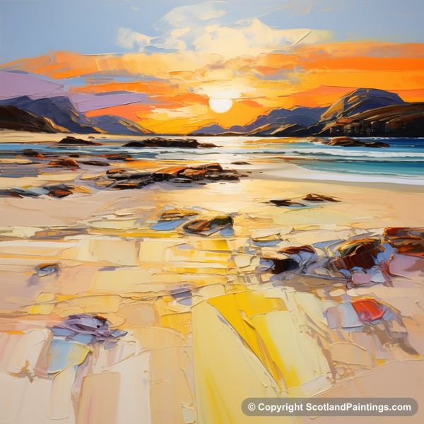 Painting - Mellon Udrigle Beach - Scottish Coves