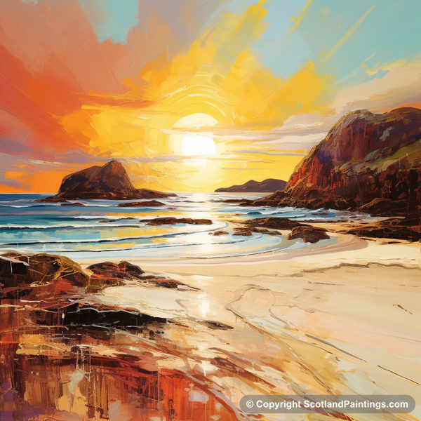 Painting - Achmelvich Bay - Scottish Coves