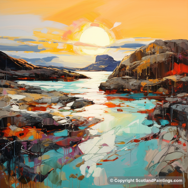 Painting - Achmelvich Bay - Scottish Coves