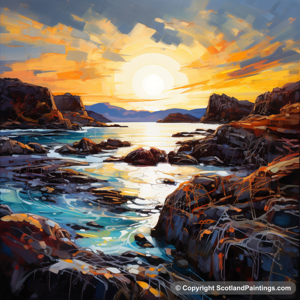 Painting - Achmelvich Bay - Scottish Coves