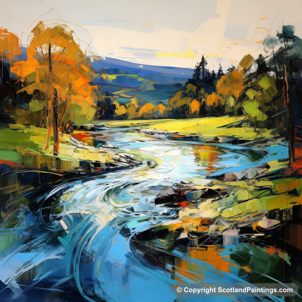 Painting - River Lyon - Scottish Rivers