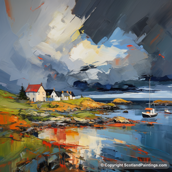 Painting - Gairloch Harbour - Scottish Harbours