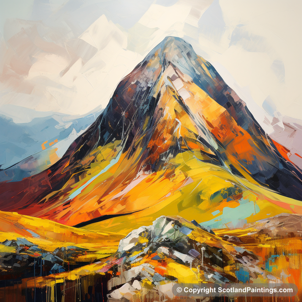 Painting - Stob Coire Raineach - Scottish Munros