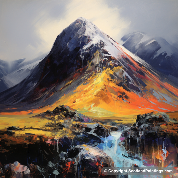 Painting - Stob Coire Raineach - Scottish Munros