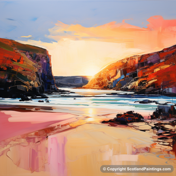 Painting - Sandwood Bay - Scottish Coves