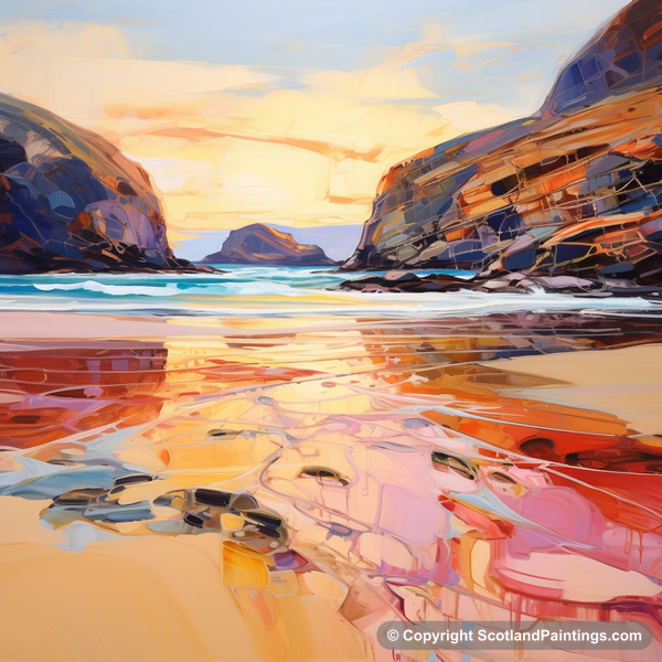 Painting - Sandwood Bay - Scottish Coves