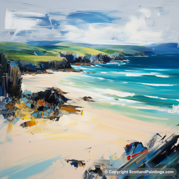 Painting - Durness Beach - Scottish Beaches