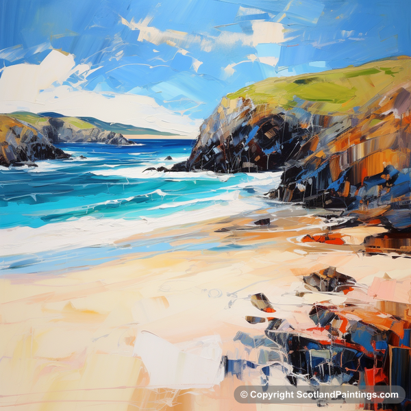 Painting - Durness Beach - Scottish Beaches