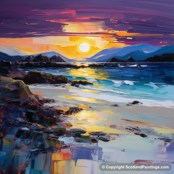 Painting - Seilebost Beach - Scottish Beaches