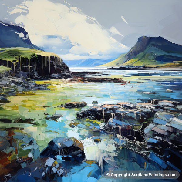 Painting - Ardtun Bay - Scottish Coves