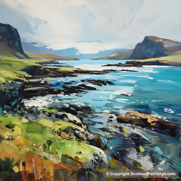 Painting - Ardtun Bay - Scottish Coves