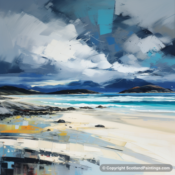 Painting - Luskentyre Beach - Scottish Beaches