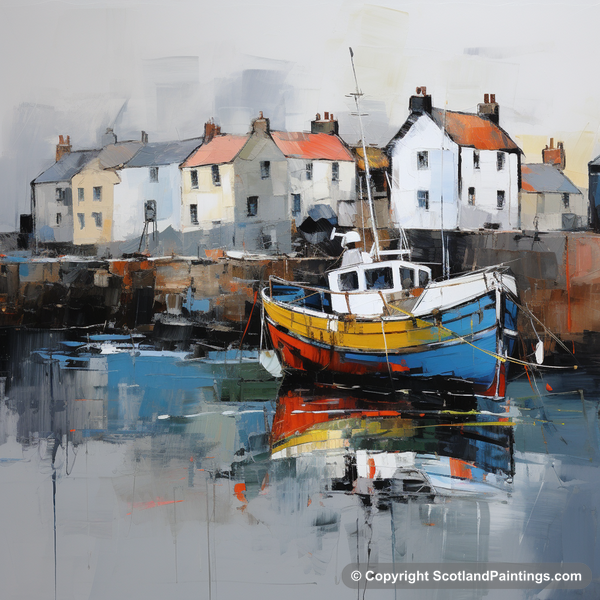 Painting - Crail Harbour - Scottish Harbours