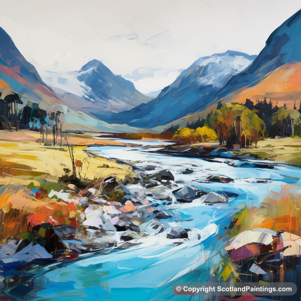 Painting - River Coe - Scottish Rivers