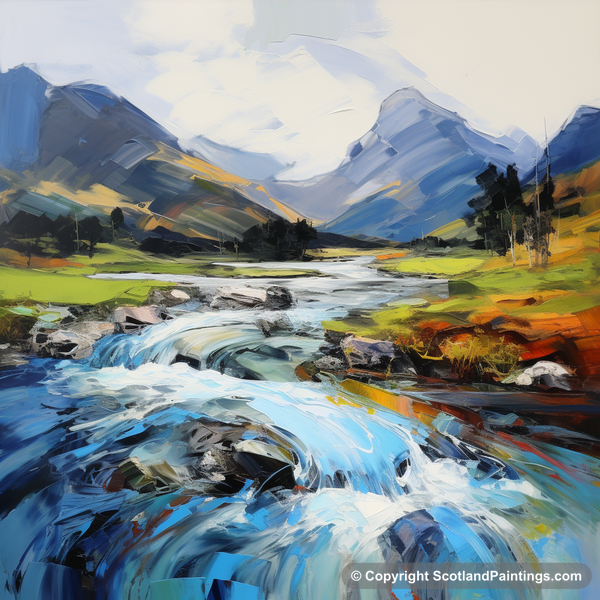 Painting - River Coe - Scottish Rivers