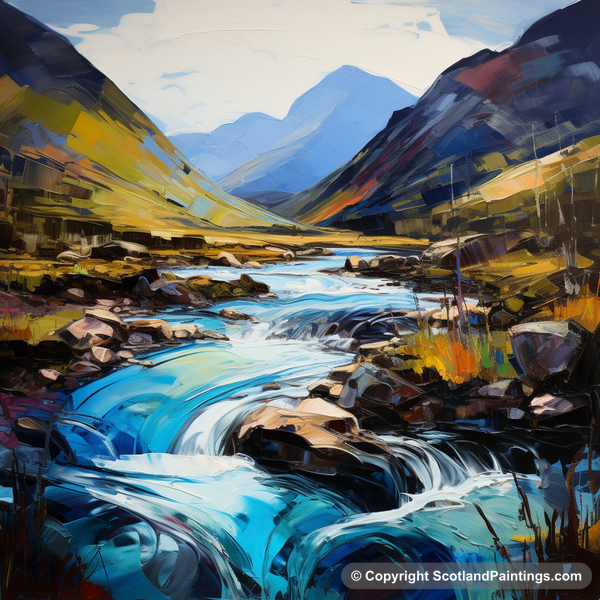 Painting - River Coe - Scottish Rivers