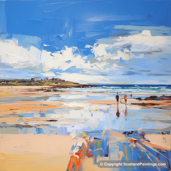 Painting - West Sands - Scottish Beaches