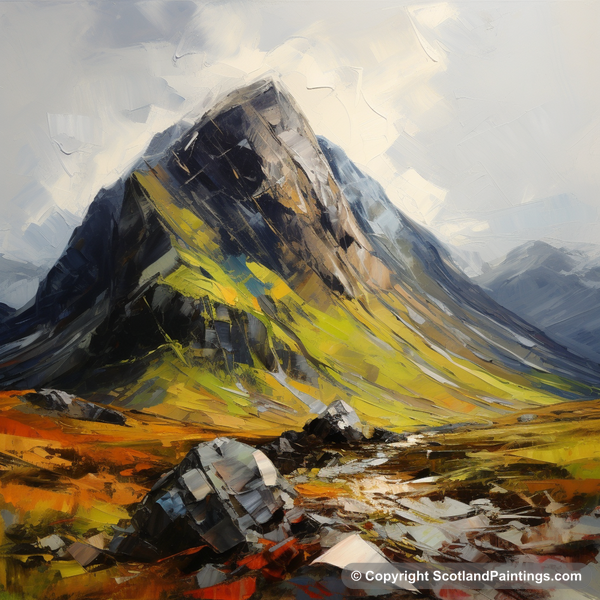 Painting - Stob Coire Raineach - Scottish Munros