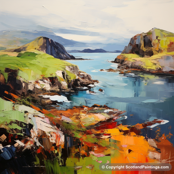 Painting - Easdale Sound - Scottish Coves