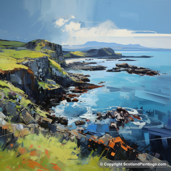 Painting - Easdale Sound - Scottish Coves