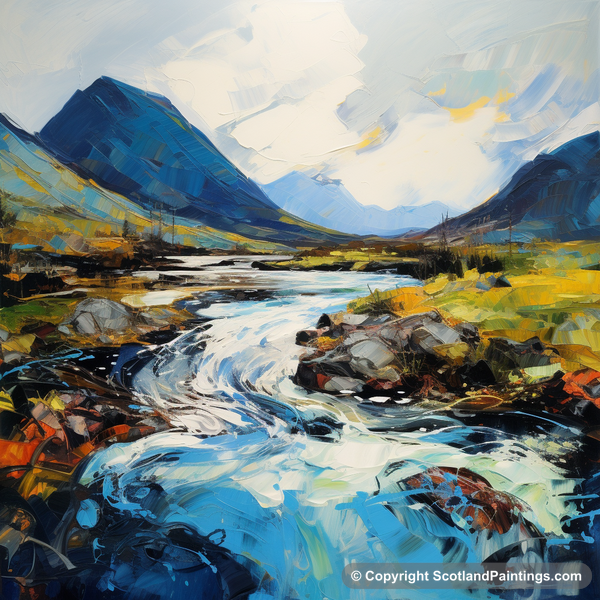 Painting - River Etive - Scottish Rivers