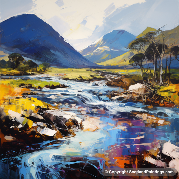 Painting - River Etive - Scottish Rivers