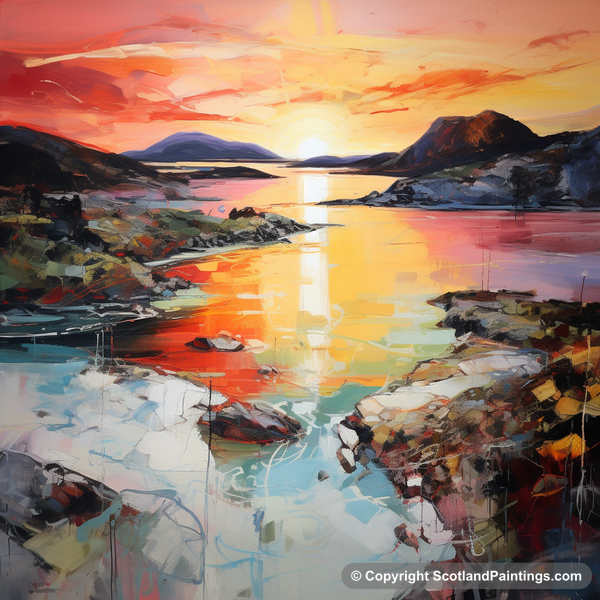 Painting - Ardtun Bay - Scottish Coves