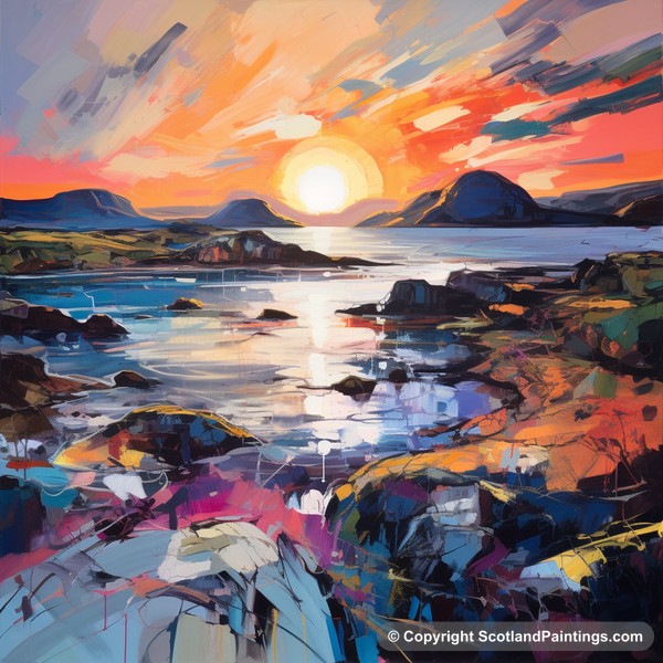 Painting - Ardtun Bay - Scottish Coves