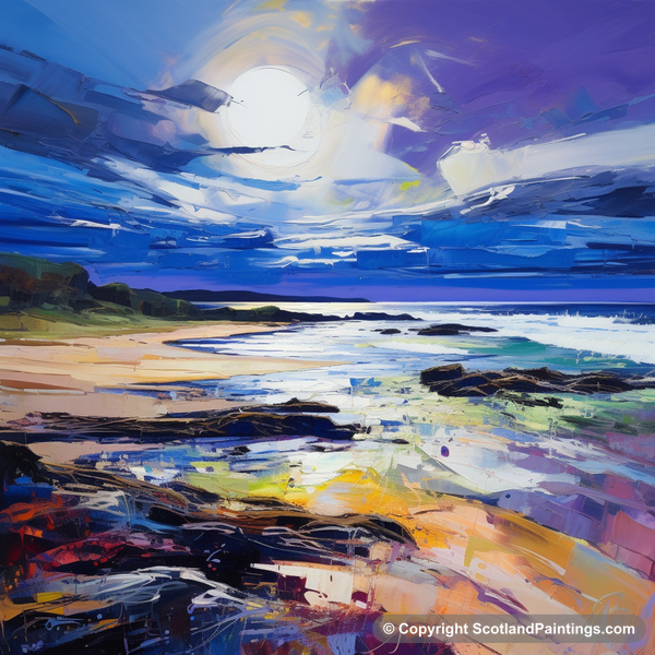 Painting - Lunan Bay - Scottish Beaches