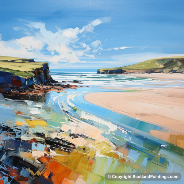 Painting - Lunan Bay - Scottish Beaches