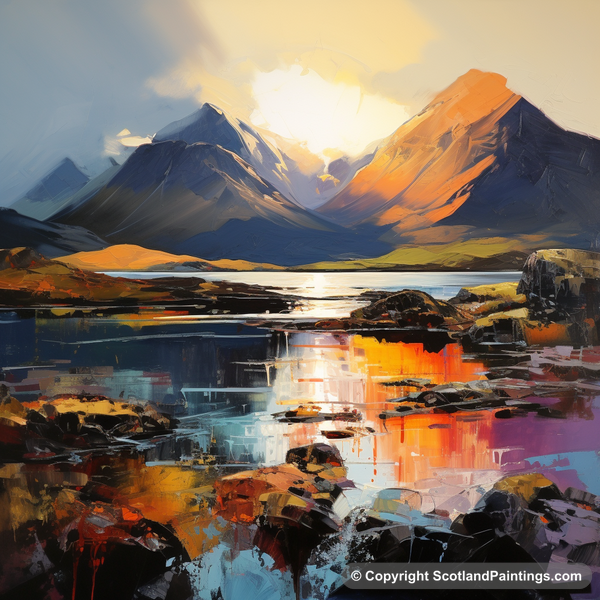 Painting - The Cuillin - Scottish Mountains