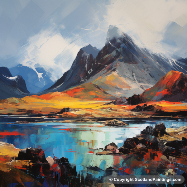 Painting - The Cuillin - Scottish Mountains