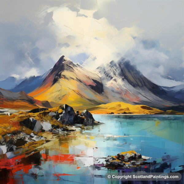 Painting - The Cuillin - Scottish Mountains