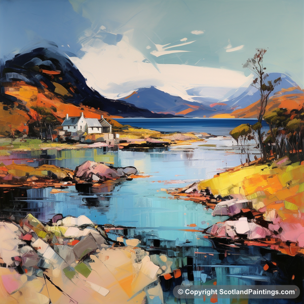 Painting - Shieldaig Bay - Scottish Coves