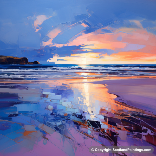 Painting - Balmedie Beach - Scottish Beaches