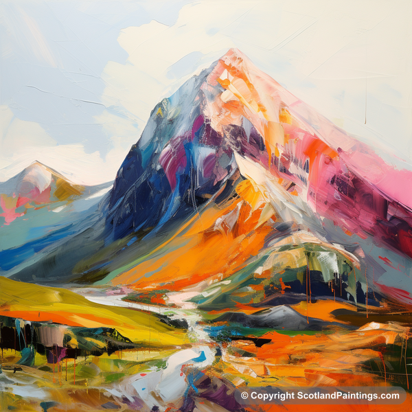 Painting - Stob Binnein - Scottish Munros