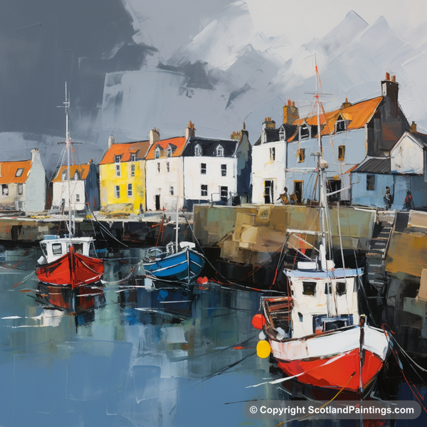 Painting - St Monans Harbour - Scottish Harbours