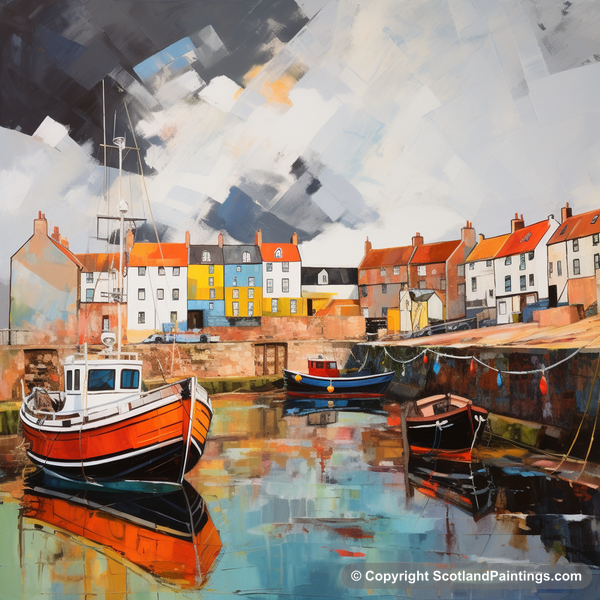 Painting - St Monans Harbour - Scottish Harbours