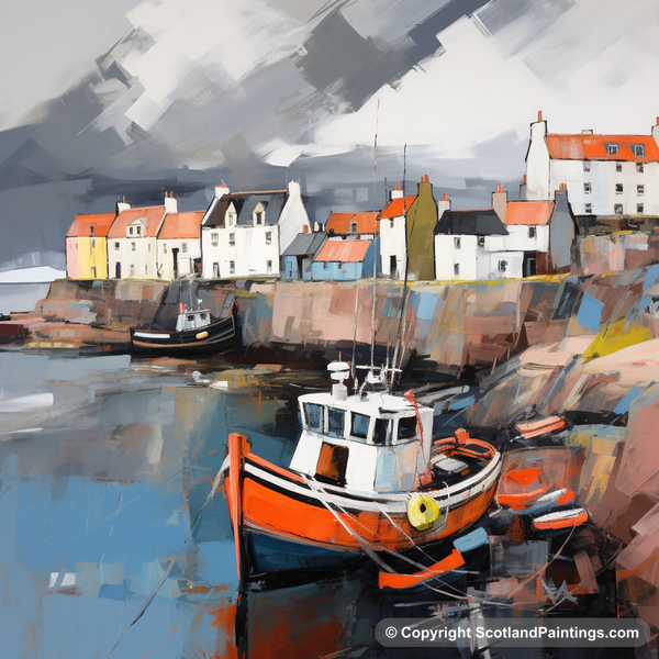 Painting - St Monans Harbour - Scottish Harbours