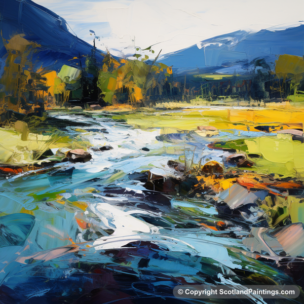 Painting - River Carron - Scottish Rivers