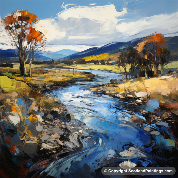 Painting - River Carron - Scottish Rivers