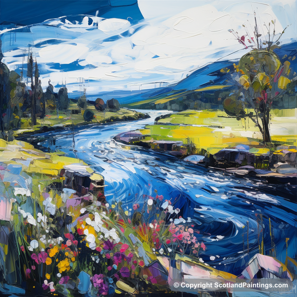 Painting - River Carron - Scottish Rivers