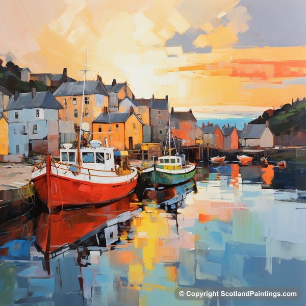 Painting - Millport Harbour - Scottish Harbours